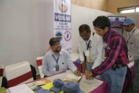 AB9US / VU2IPL OM Suresh and KJ4VMC / VU2IKX OM Ganesh getting the FCC Amateur Radio Certificate signed by VU3ARF